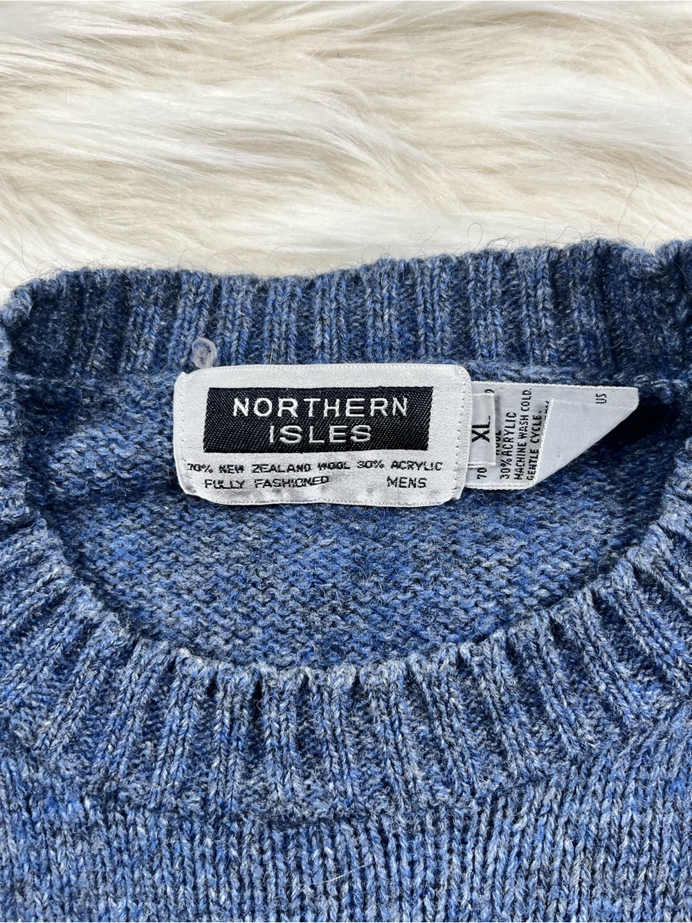Northern Isles Pullover Sweater Women's XL Blue - Picture 3 of 5